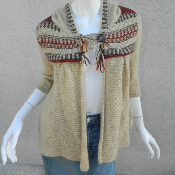 Free People Sweaters - FREE PEOPLE Sweater Aztec Tribal Boho Blend Small